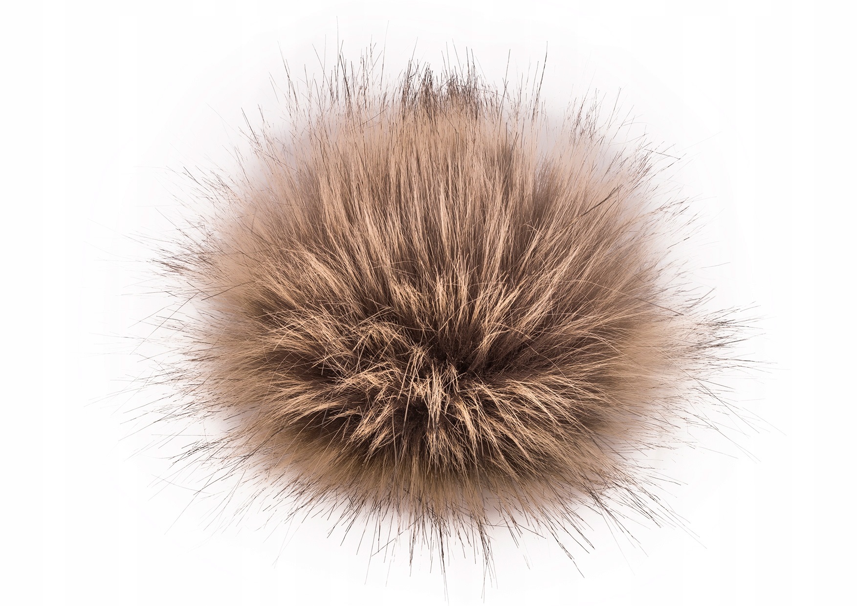 Pompon do czapki 9 cm Eko futro lis - Różne kolory - Producent