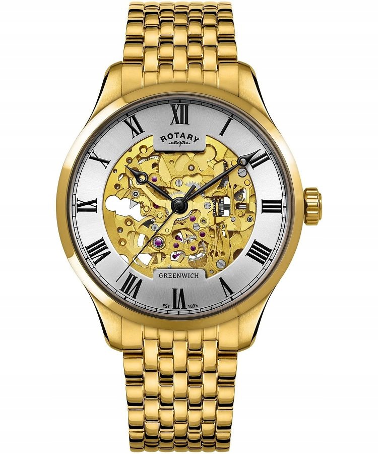 Pánské hodinky Rotary Greenwich Automatic Skeleton