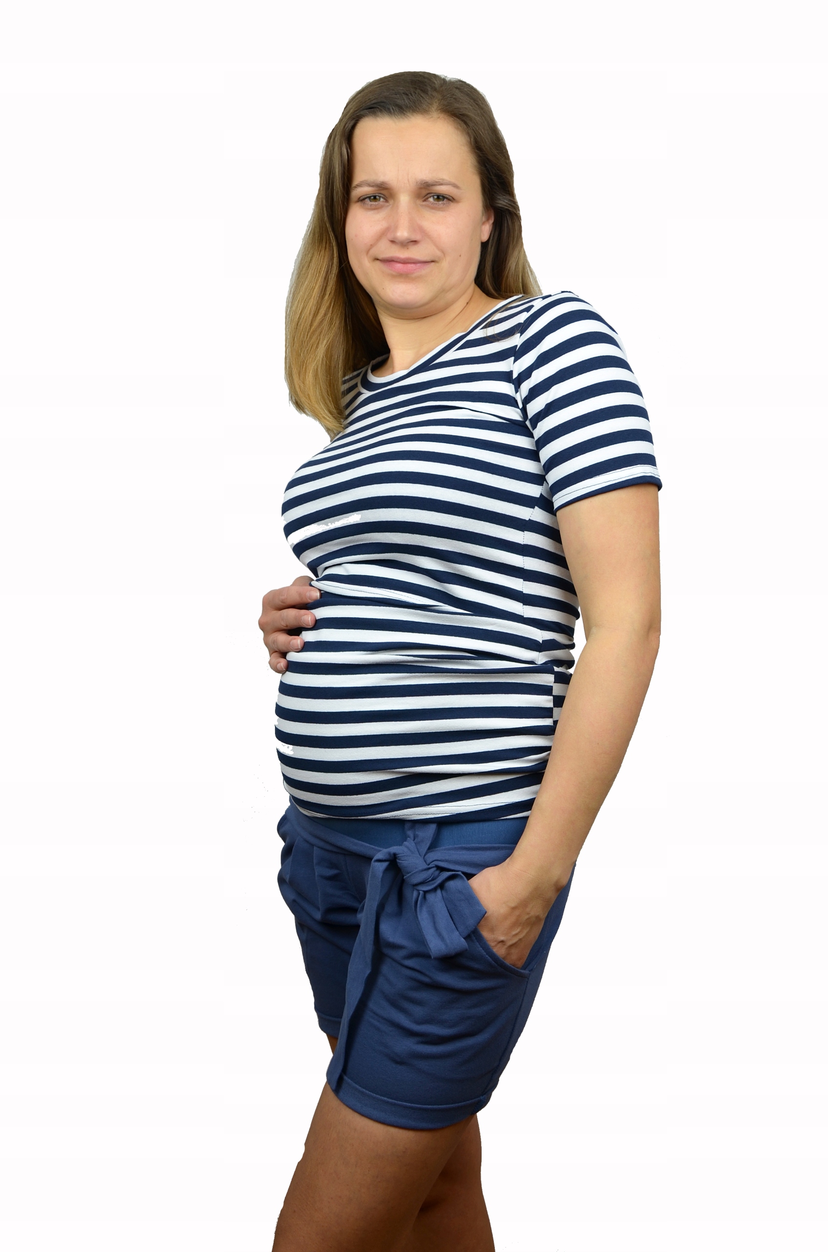 SZORTY CIĄŻOWE SPODENKI CIĄŻOWE Z PANELEM ROZM XL Rozmiar XL