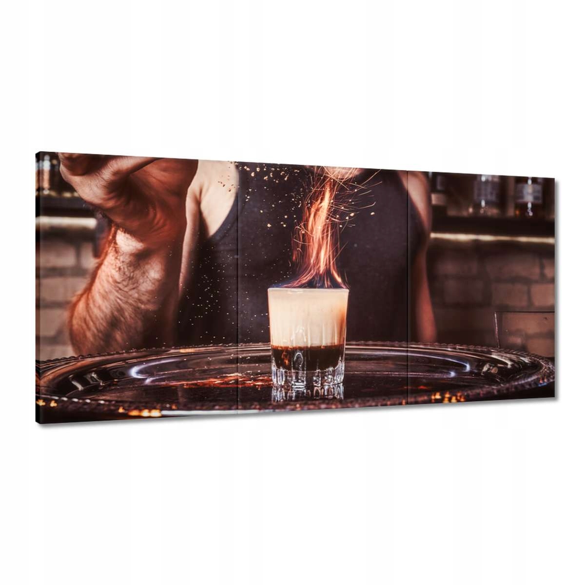 Obrazy 180x90 Barman nalievajúci koktail
