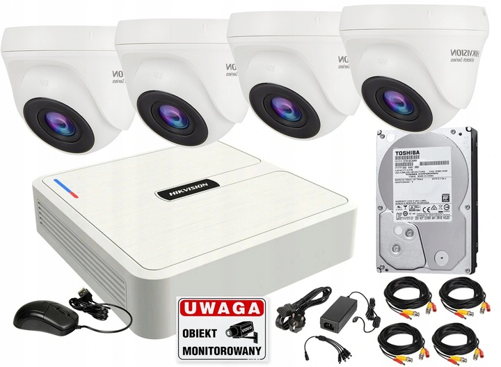 Sada pro monitorování 4v1 Hikvision Hiwatch