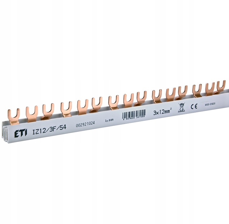 Izolowana szyna zbiorcza Iz 12/3F/54 3P 54 mod Eti