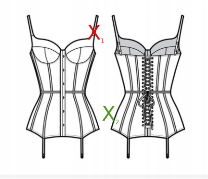 BIAŁY TOP GORSET PRETTYLITTLETHING 36 Wzór dominujący bez wzoru