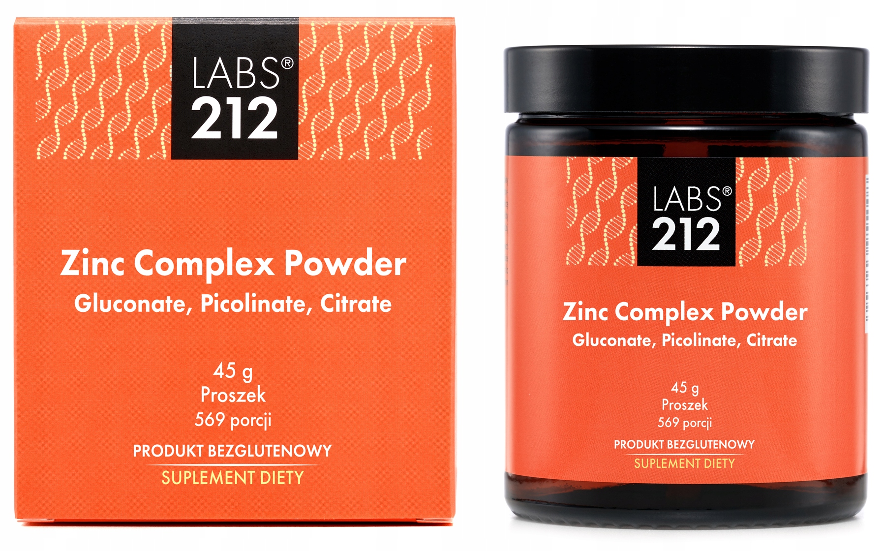 LABS212 Zinc Complex Powder Cynk Pikolinian Cytrynian Glukonian Czysty