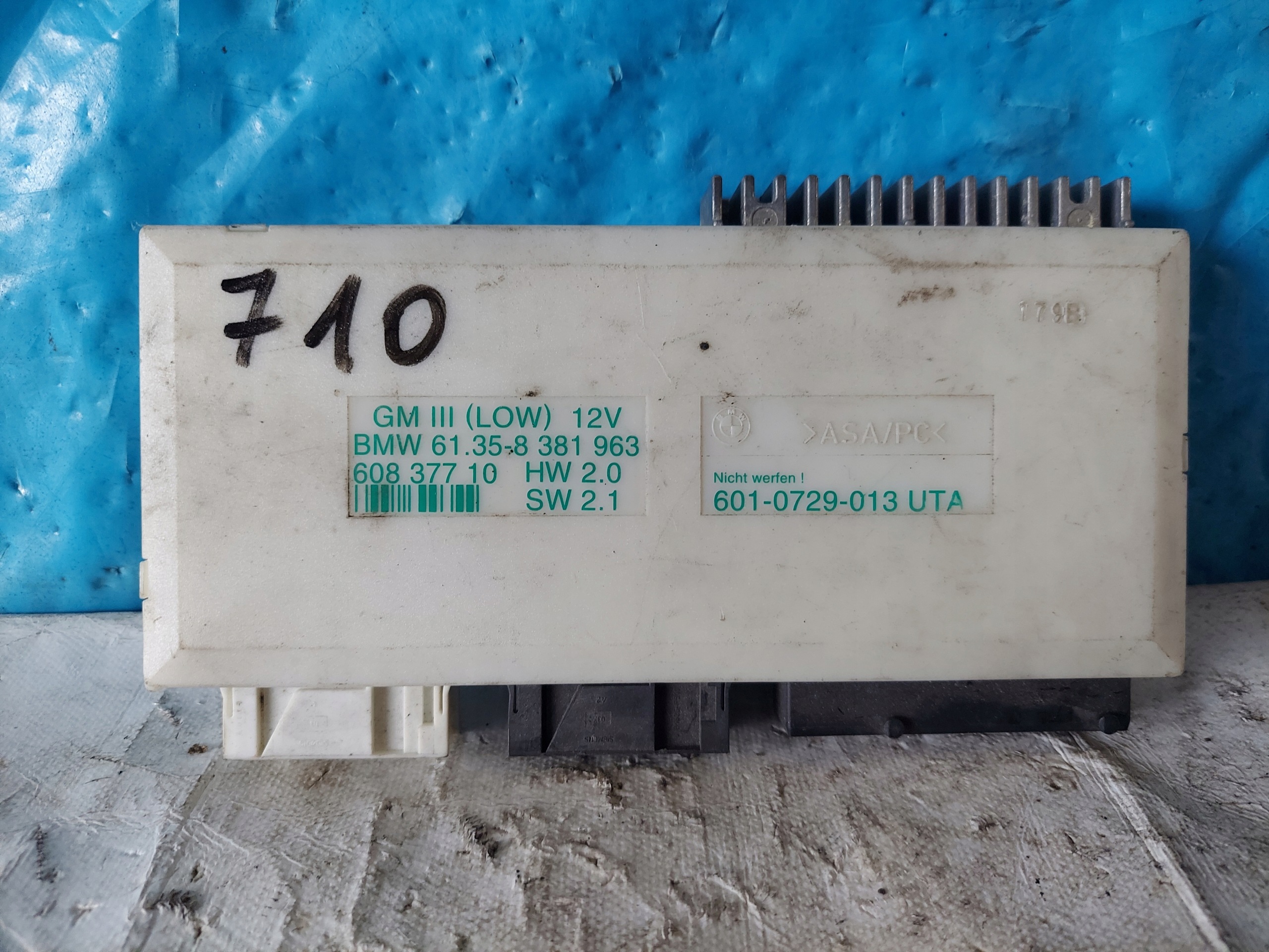 BMW E39 601-0729-013 comfort control unit