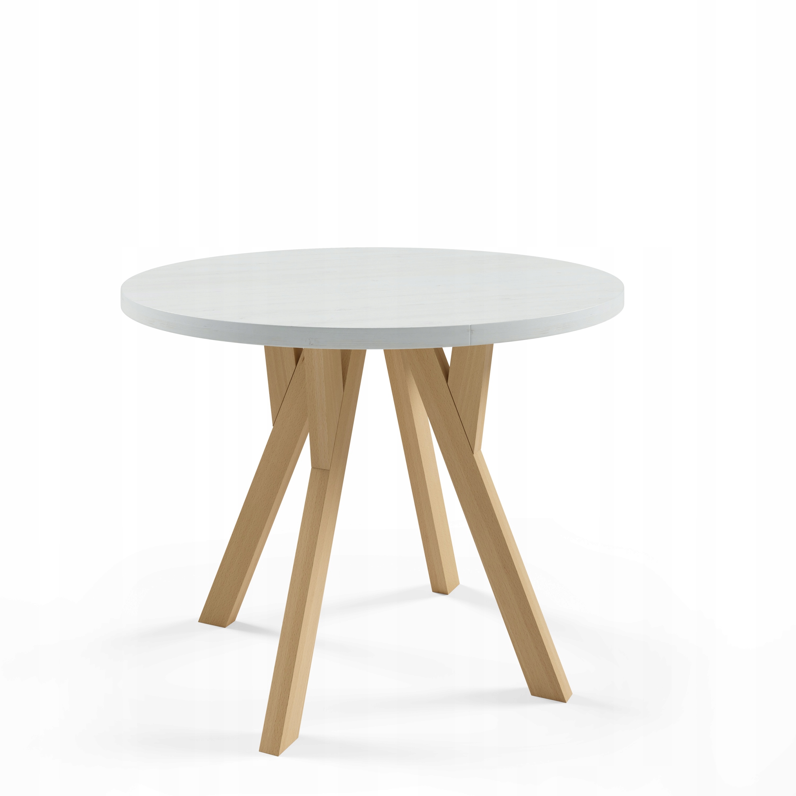 Stůl Kulatý Rozkládací Fabio 100/140 Pevný do obývacího pokoje Kuchyně 100 cm