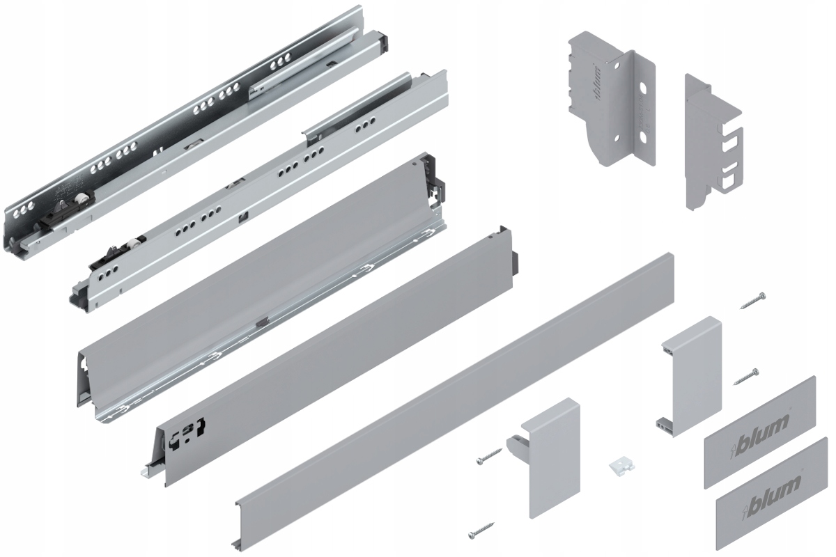 Blum Šuplík Tandembox 600 Nízká vnitřní velikost M Šedá