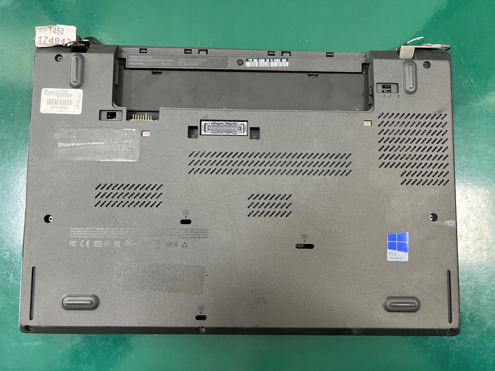 LENOVO ThinkPad T450 CORE i5 na części Układ klawiatury US international (qwerty)