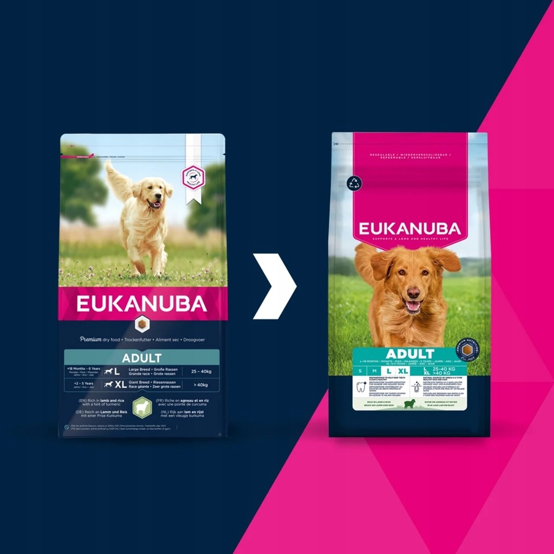 Eukanuba Adult Large Breed Lamb &amp; Rice 12kg Krmivo pro dospělé psy velkých plemen s jehněčím a rýží 12 kg