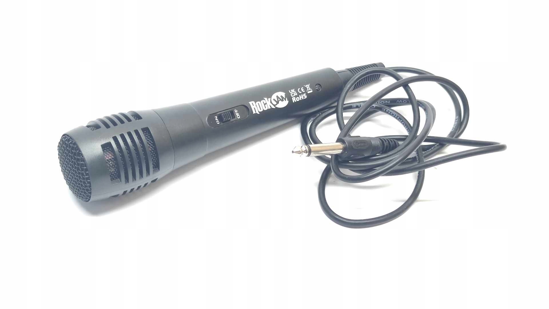Mikrofon przewodowy Rockjam jack 6,3mm gruby Kod producenta 58884