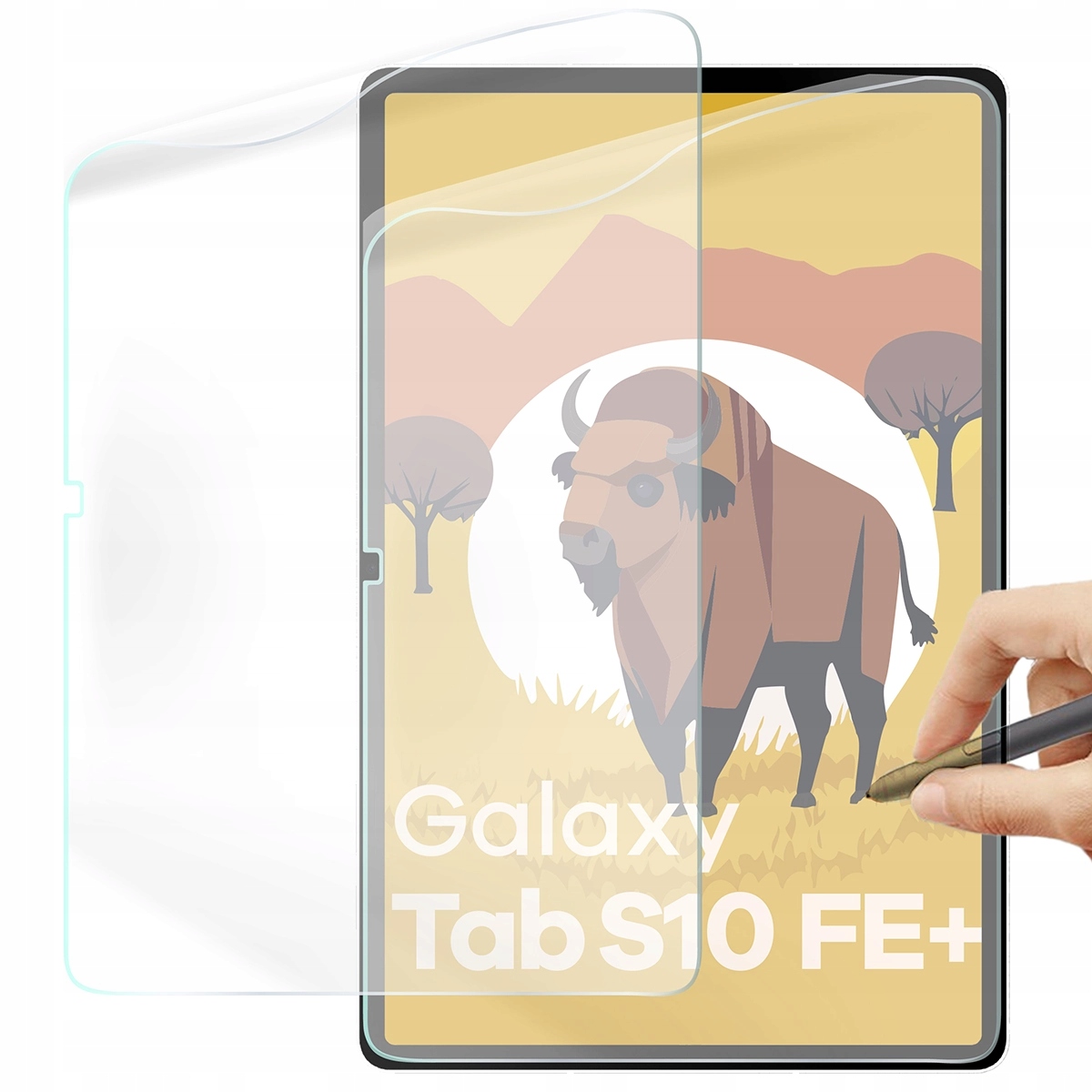 Folia imitująca papier ochronna Bizon do Galaxy Tab S10 Fe Plus, 2 sztuki
