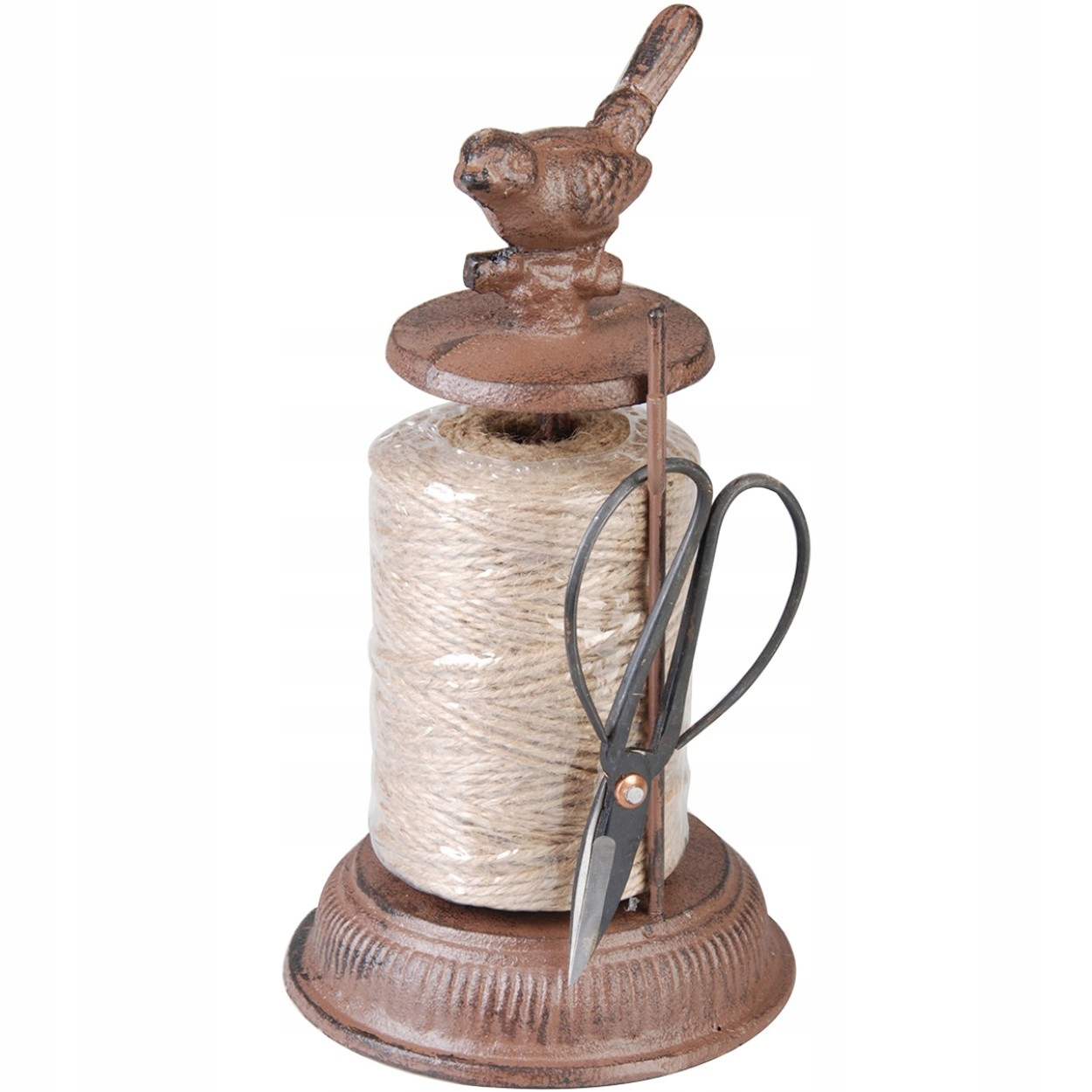 Šňůra na záhony Litinový Držák S Nůžkami pro označení Vintage
