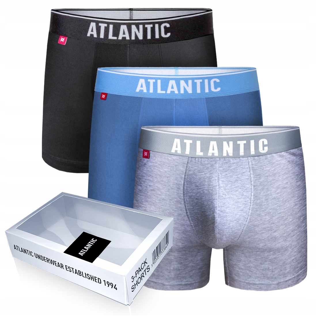 

Atlantic 3PAK szorty męskie 3MH sport 3-PACK L