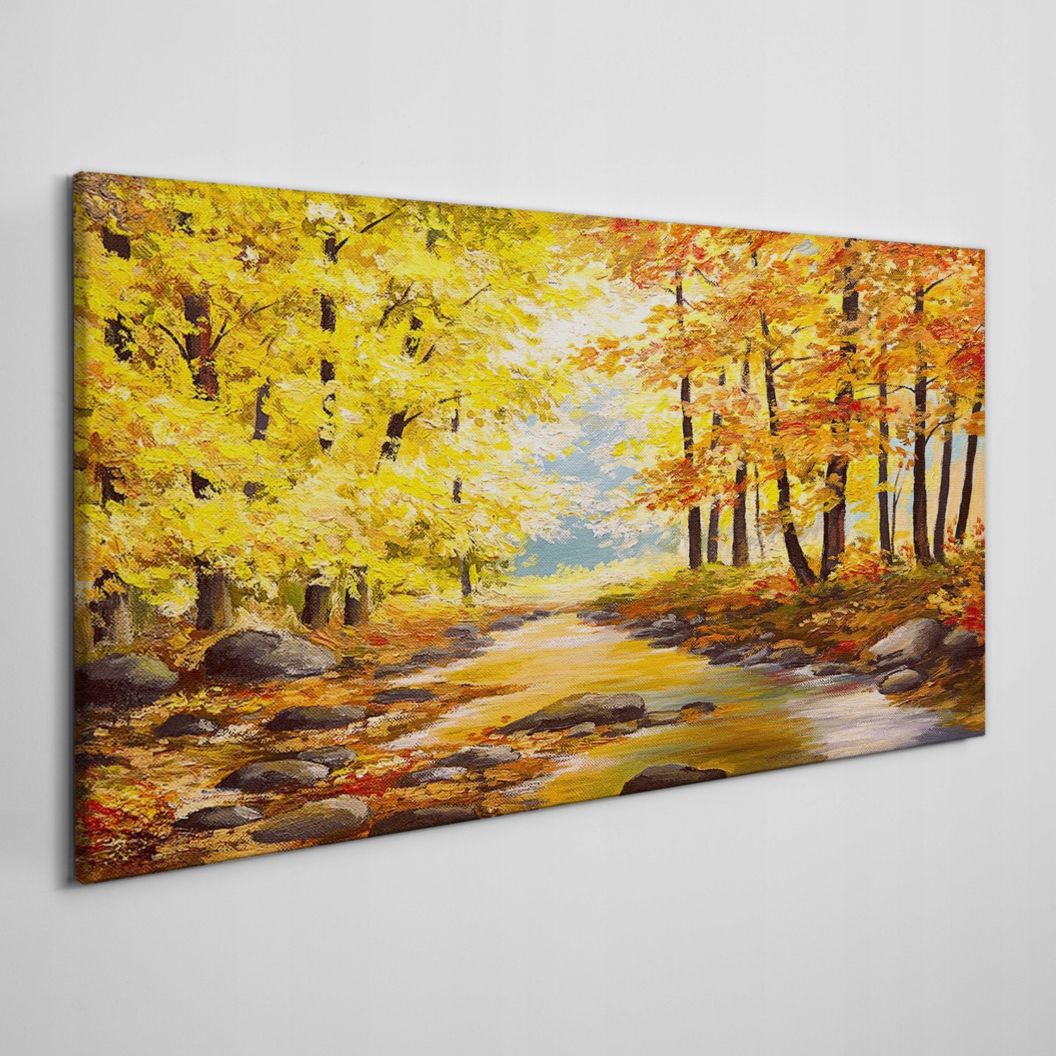 

Obraz na płótnie Malarstwo jesień las 120x60 cm
