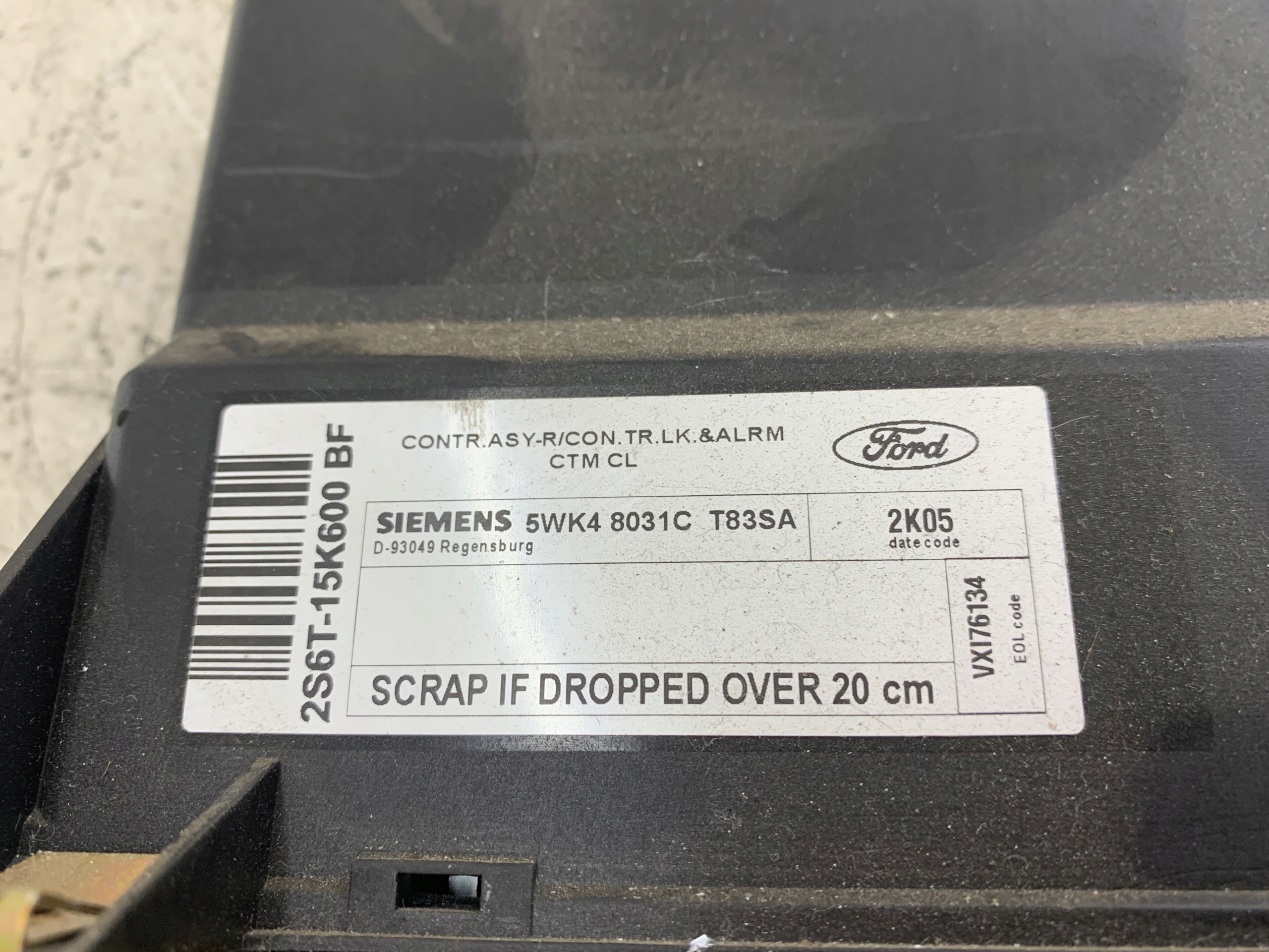 FORD FUSION FIESTA MK6 Unité commande confort 2S6T15K600BF