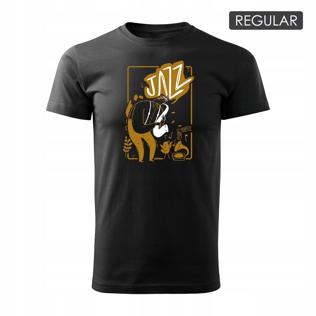 

Koszulka z saksofonem jazz dla muzyka saksofonisty