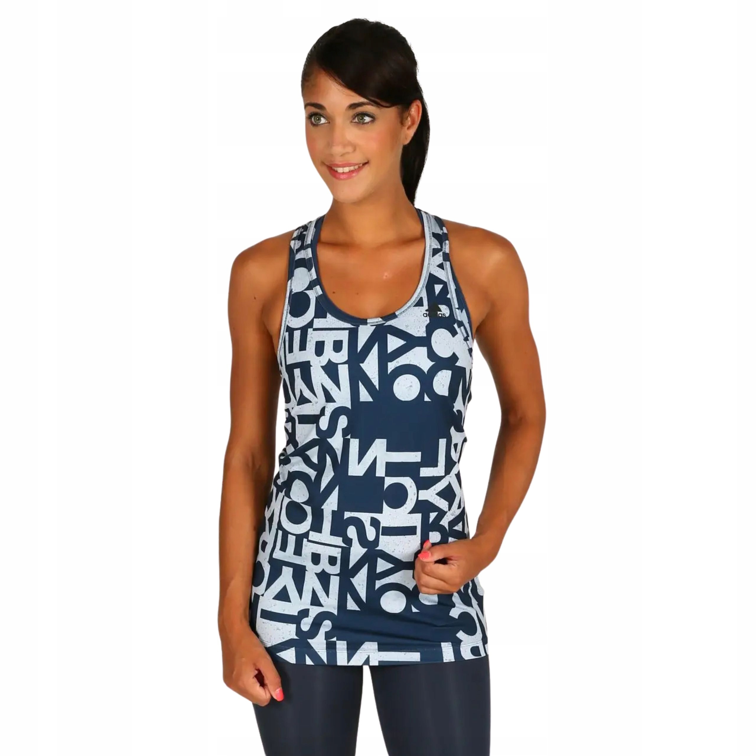 Damska koszulka treningowa bez rękawów Aop M