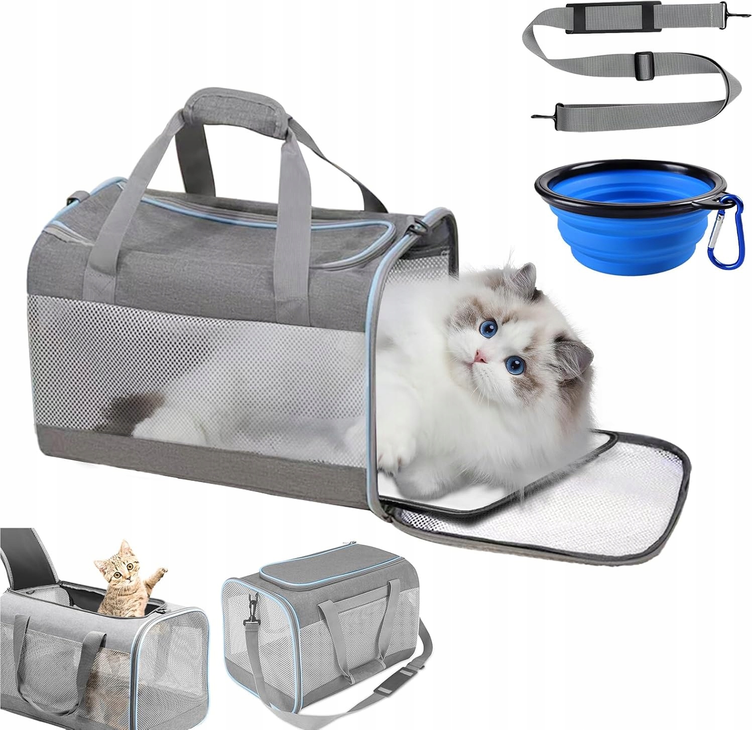 Levně Přepravní taška pro zvířata psa kočka 43 cm délka x 30 šířka x 30 výška