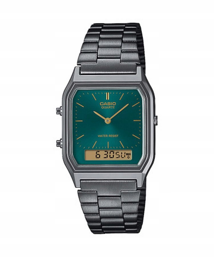 Hodinky Casio Vintage AQ-230EGG-3AEF šedé, s ocelovým náramkem