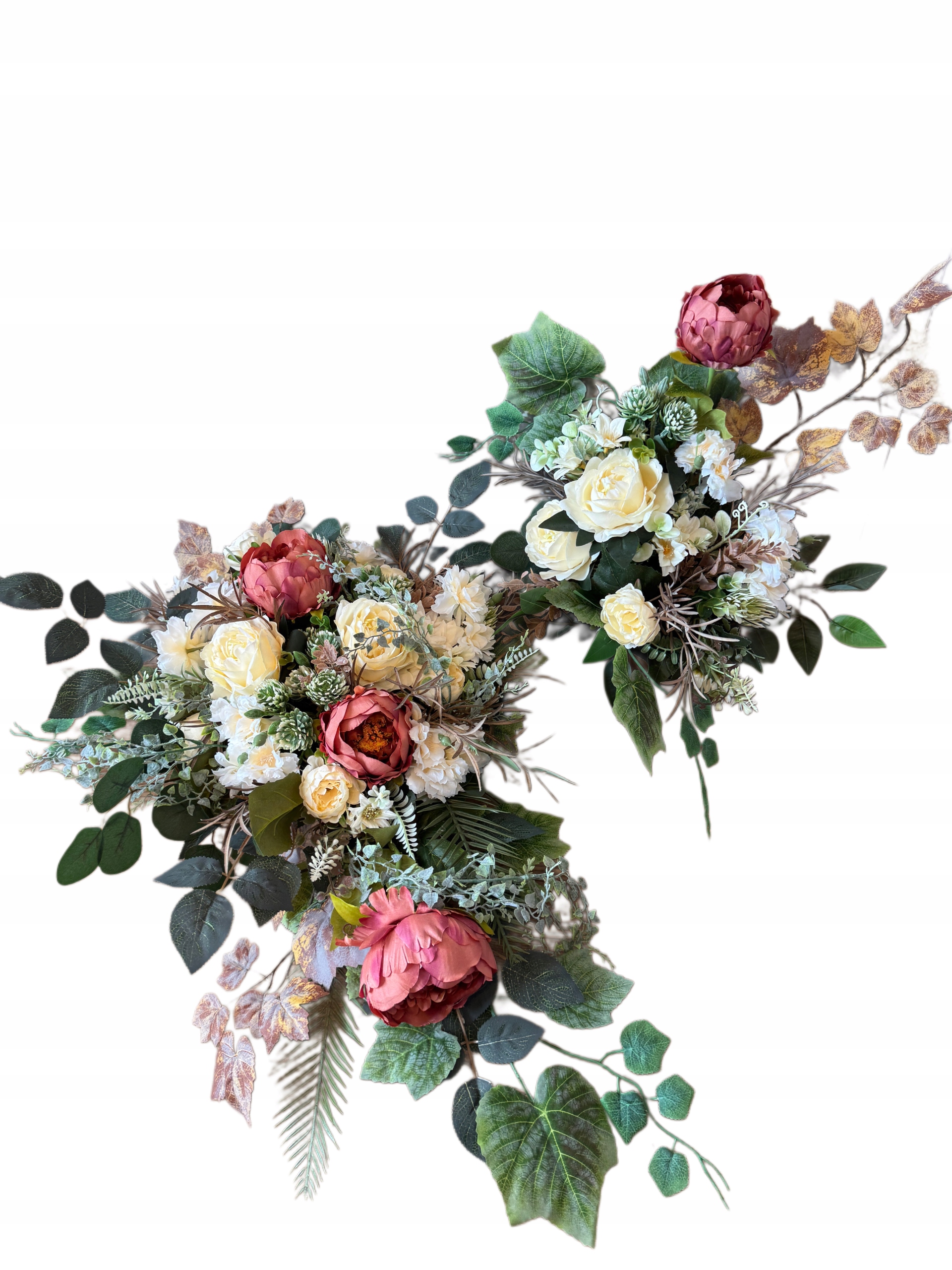 Aranžmán Náhrobná prémiová pivonka ruže hortenzie jesenný set 2v1 2025