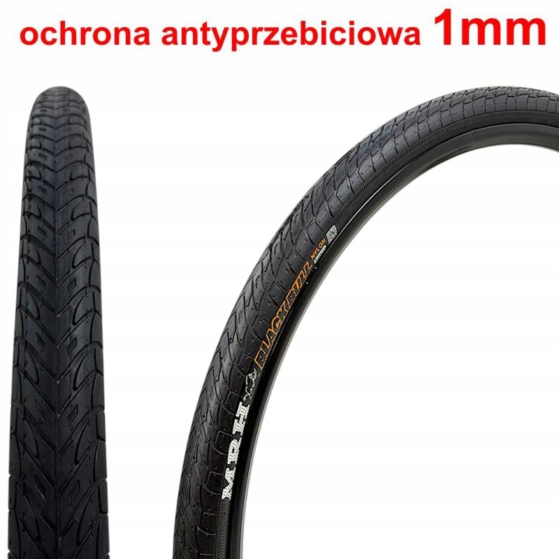 Opona 700x35C (37-622) 28"x1.40" BlackBull wkładka antyprzebiciowa 1 mm