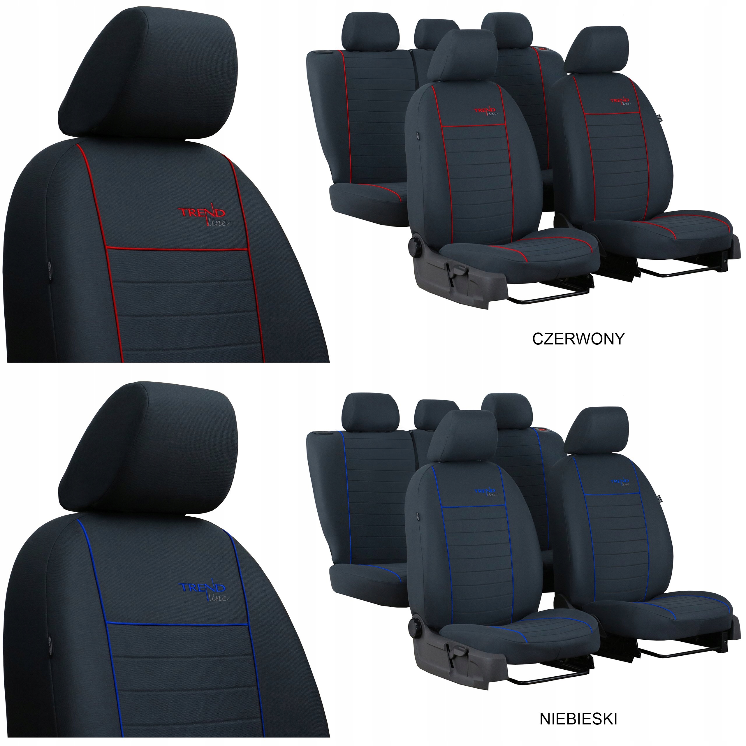 POKROWCE MIAROWE DO PEUGEOT RIFTER LONG 7m Przeznaczenie komplet siedzeń