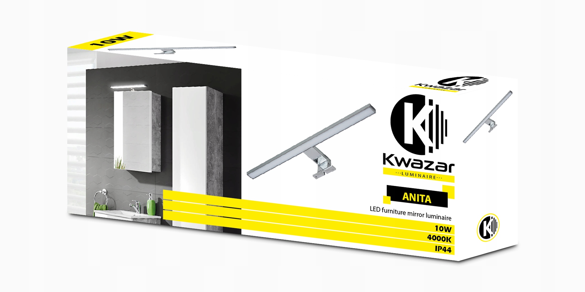 KINKIET LED LAMPA LED NA SZAFKĘ LUSTRO ŁAZIENKA 10W 50cm Kolekcja Anita