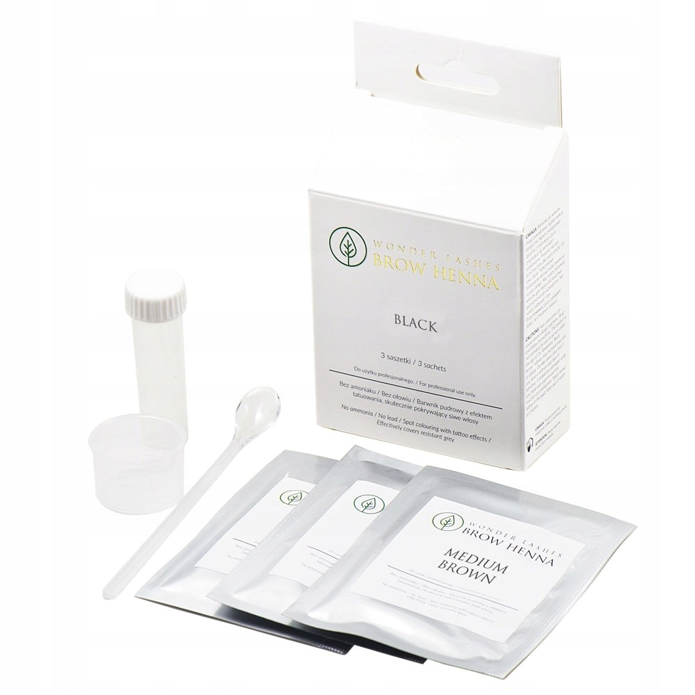 Brow Henna pudrová v prášku černá 3 sáčky