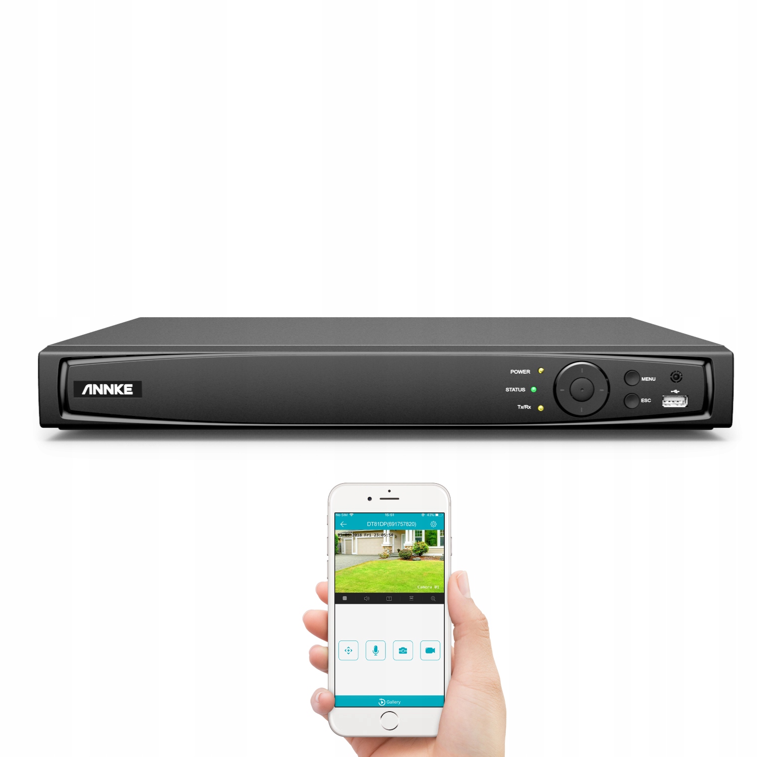 ANNKE Sieciowy rejestrator wideo 16CH 4K PoE