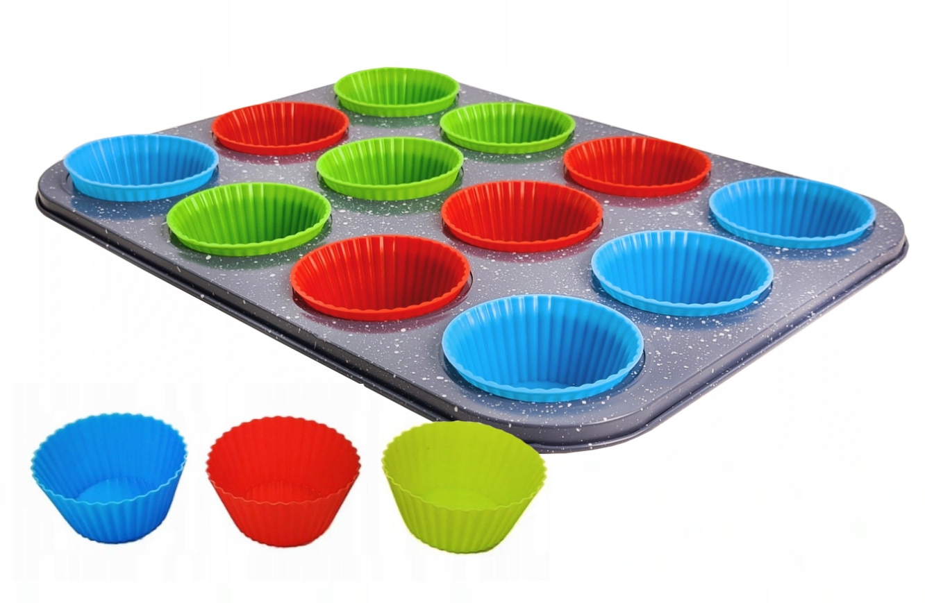 

Blacha forma do pieczenia 12 x muffinek babeczek