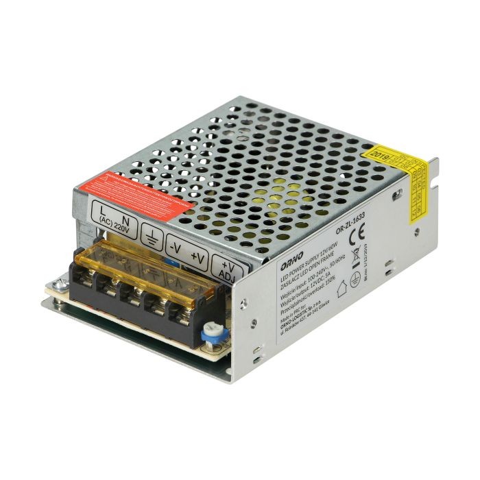 Zasilacz open frame 12VDC 60W IP20 OR-ZL-1633 Orno