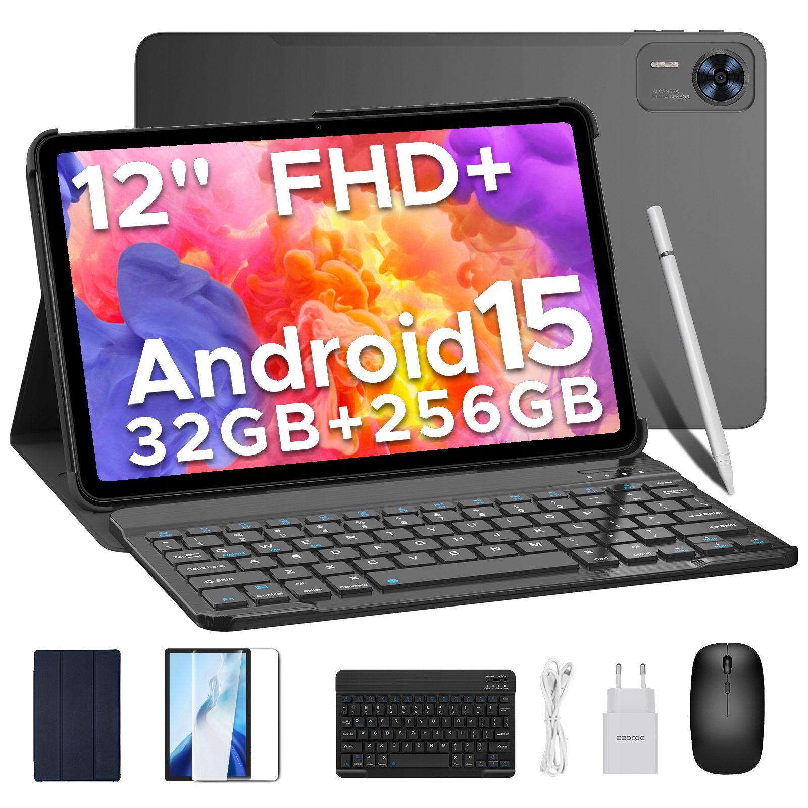 Doogee T36 tablet 12“ Android 32+256GB 2.4K 8800mAh BT5.0/OTG/4G Lte Sim