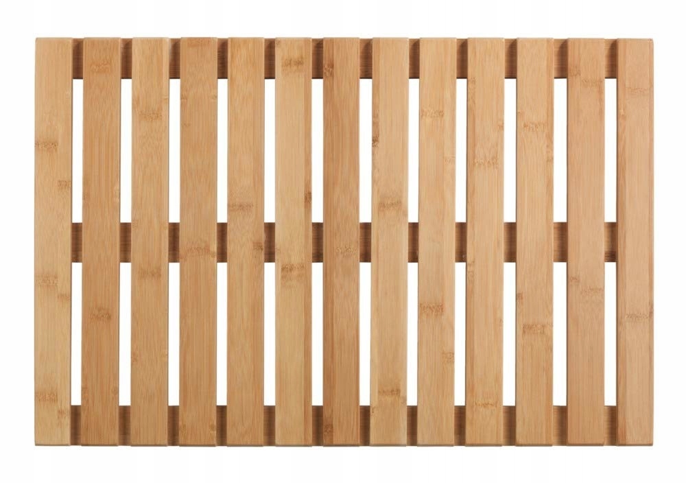 Bambusová koupelnová Podložka obdélníková, Koupelnový Plošina 60x40 cm Wenko