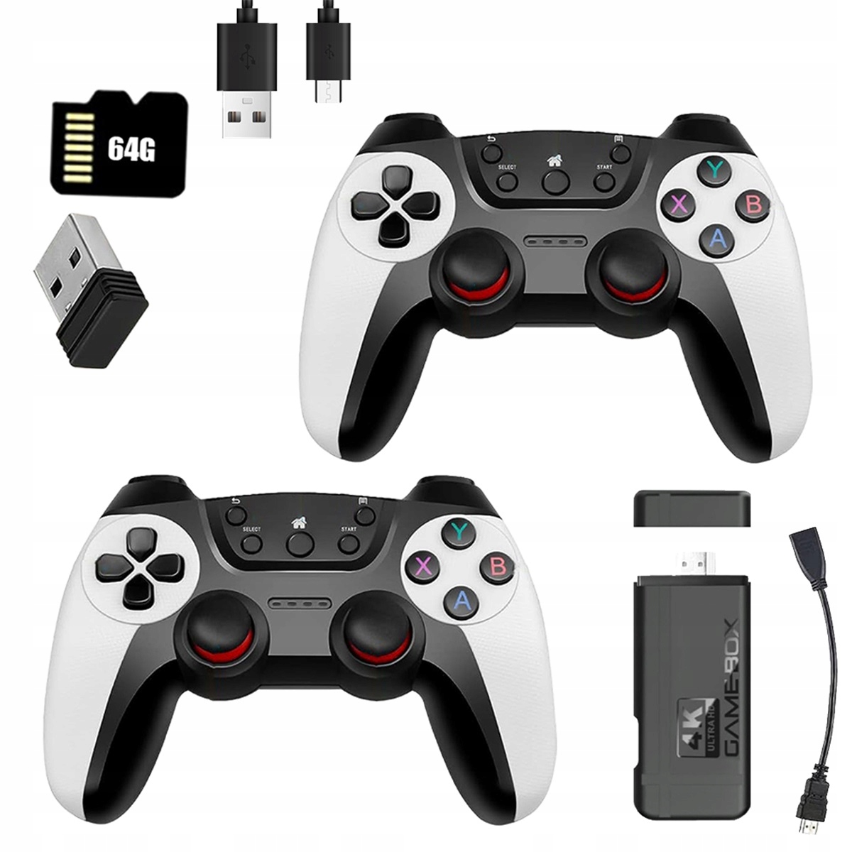 Profesionální Retro Herní Konzole Tv 2.4G Se 2 Ovladači A 30000 Hrami