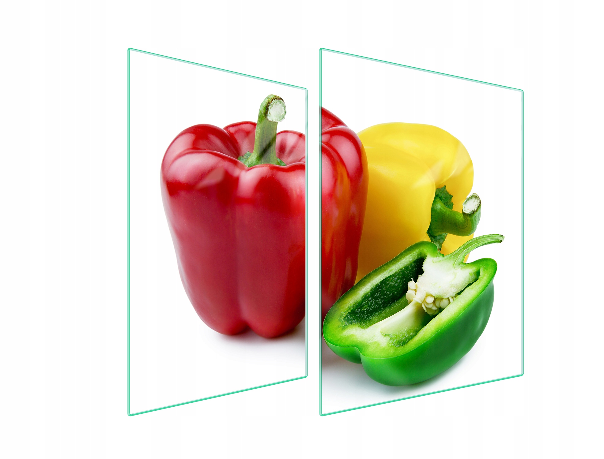 7v1 Skleněná ochranná deska na sporák 70x52 Paprika