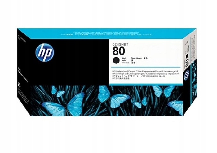 Nový atrament Hp 80 Black C4871A 350ml Hp 1050 1055 Originálny