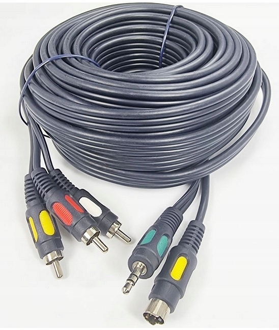 VITALCO s-video + jack /3 wtyki RCA 2,5m