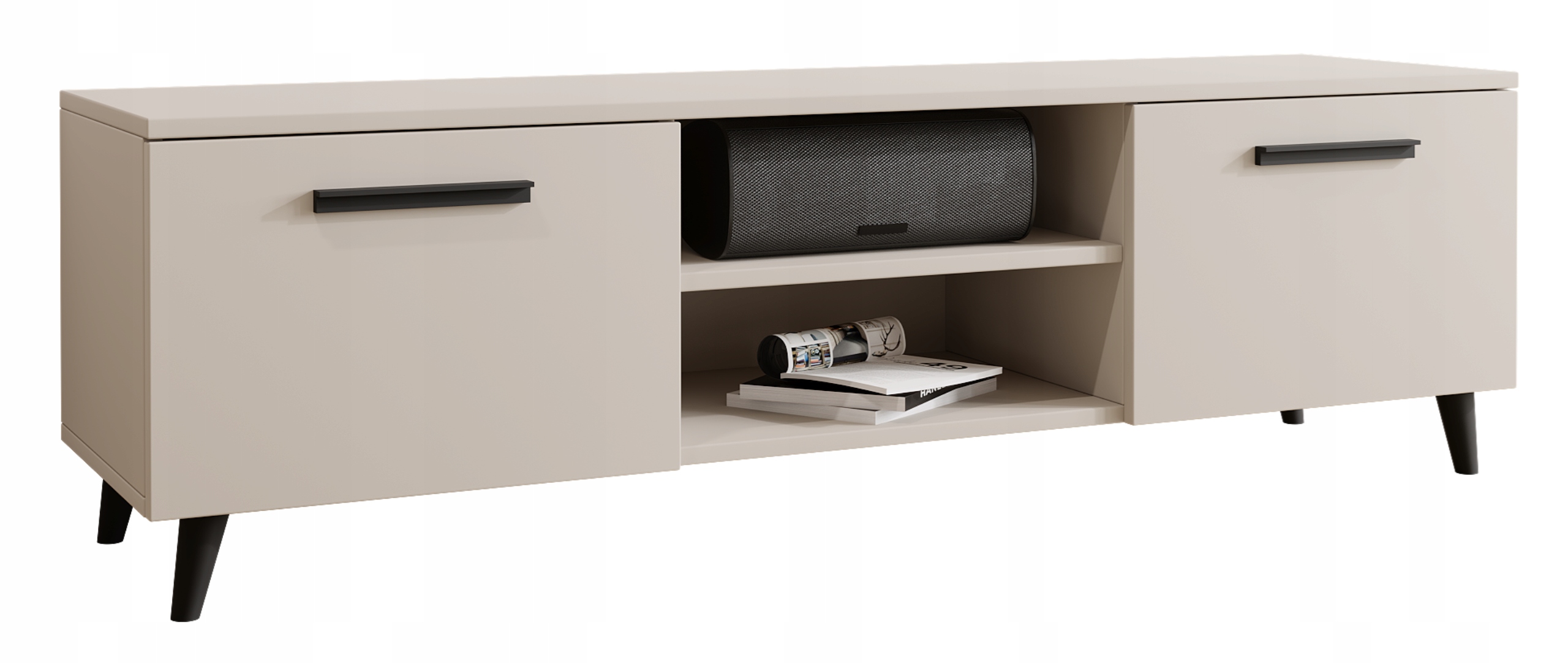 Шкаф журнальный столик RTV BERGEN 150cm кашемир PER