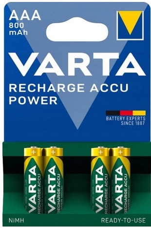 

4 akumulatorki Varta Aaa 800 mAh ready2use box!