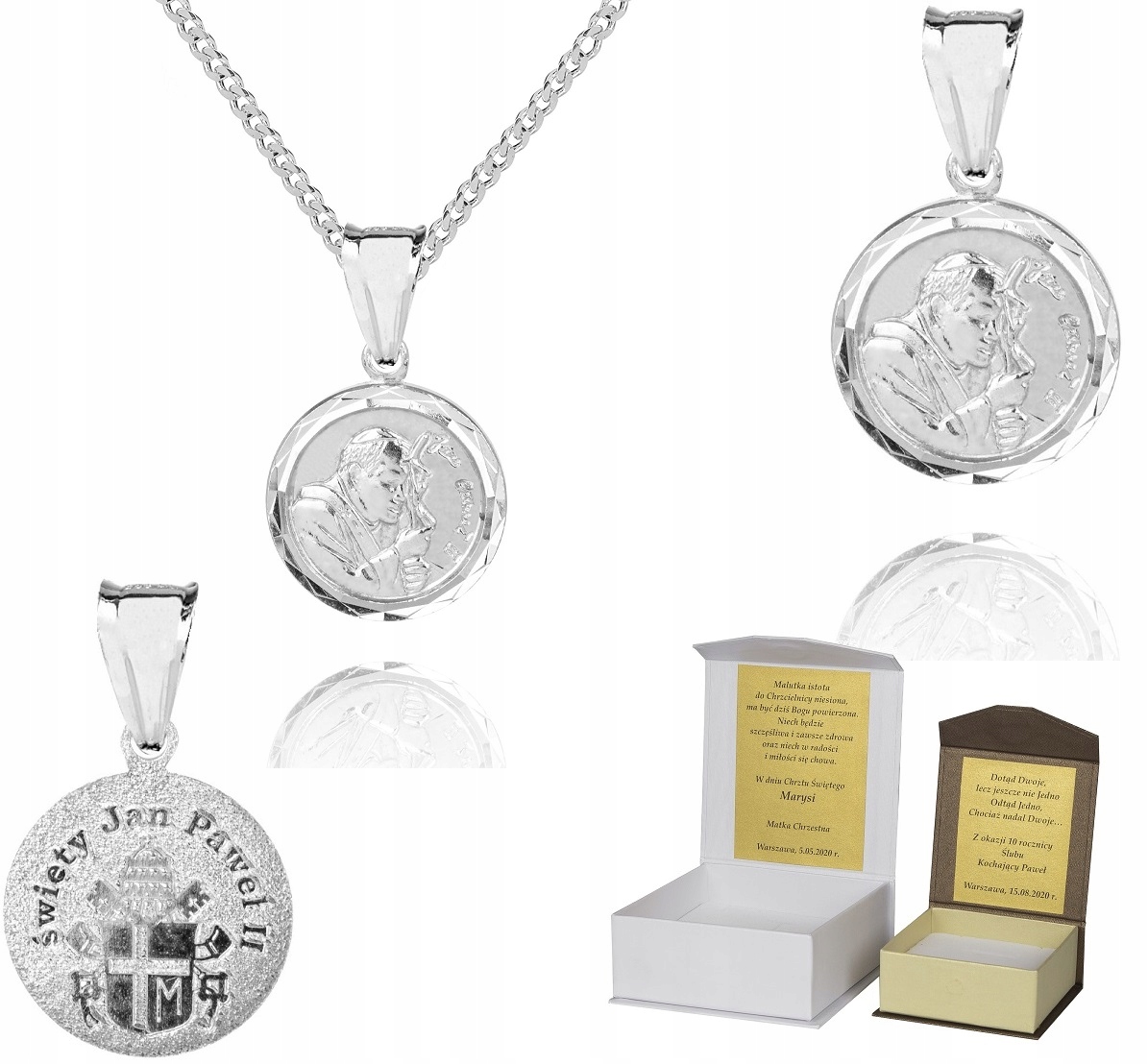 925 Stříbrný řetízek medailonek Dedikace 45 cm P3M49