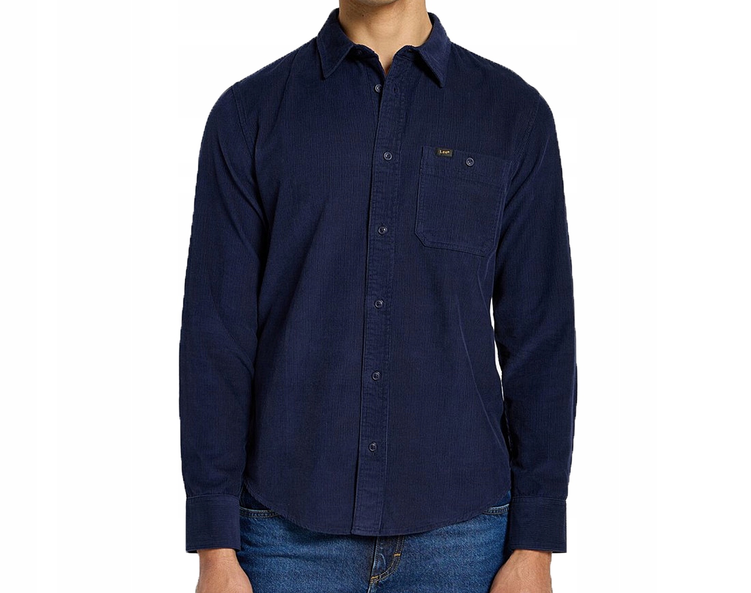 Lee pánská manšestrová košile Lee real indigo M M