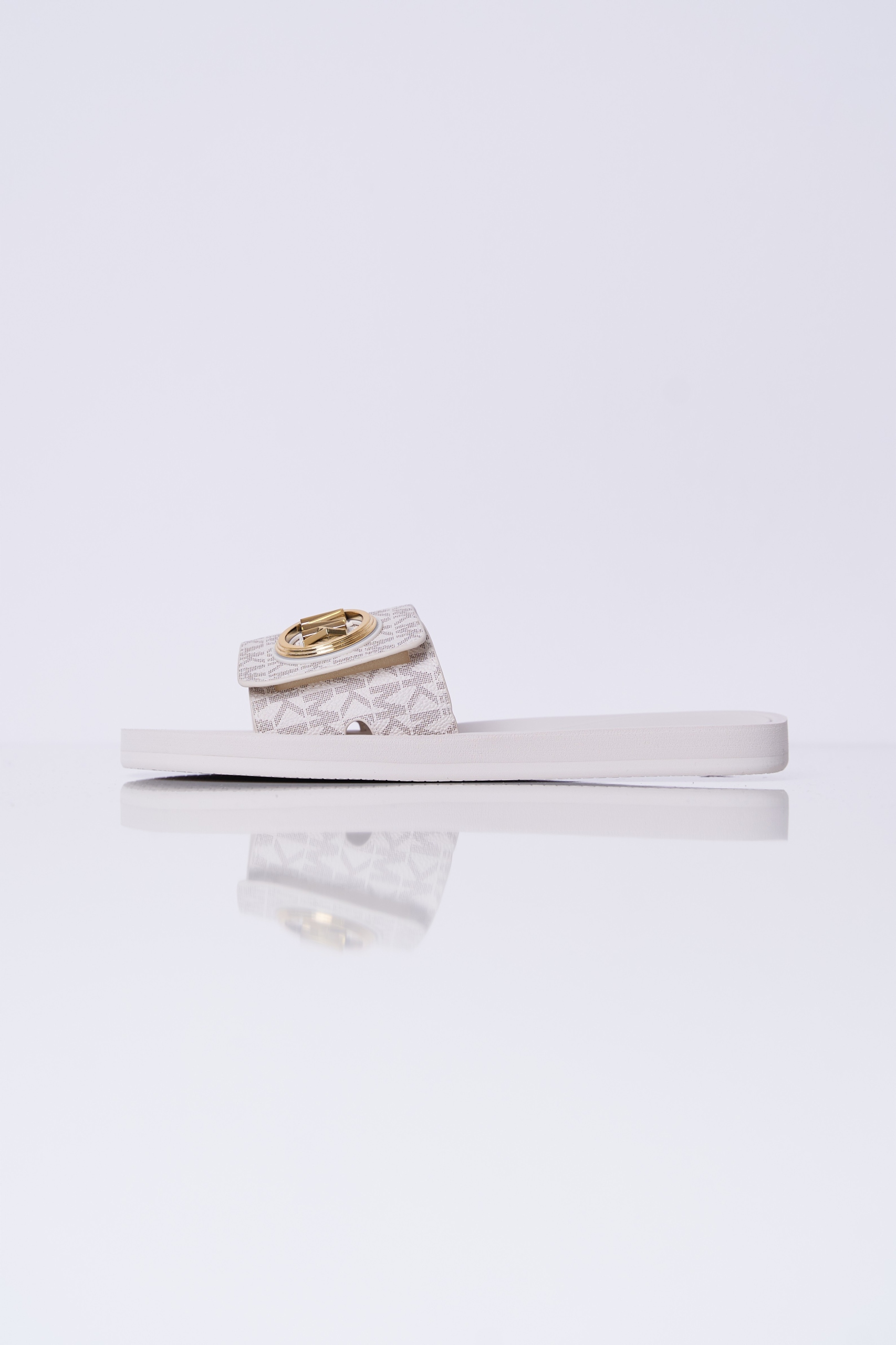 Klapki kremowe MK CHARM SLIDE MICHAEL KORS 40R4MKFA1B 41