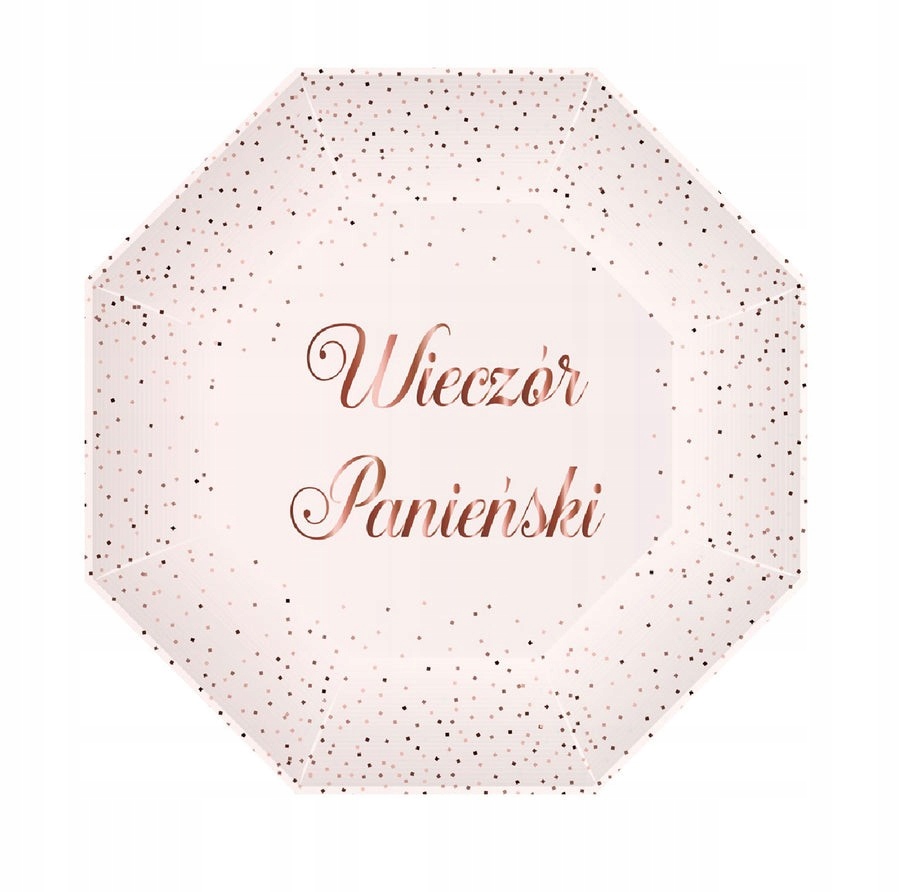 

Talerzyki na Wieczór Panieński różowe 23cm 6 sztuk