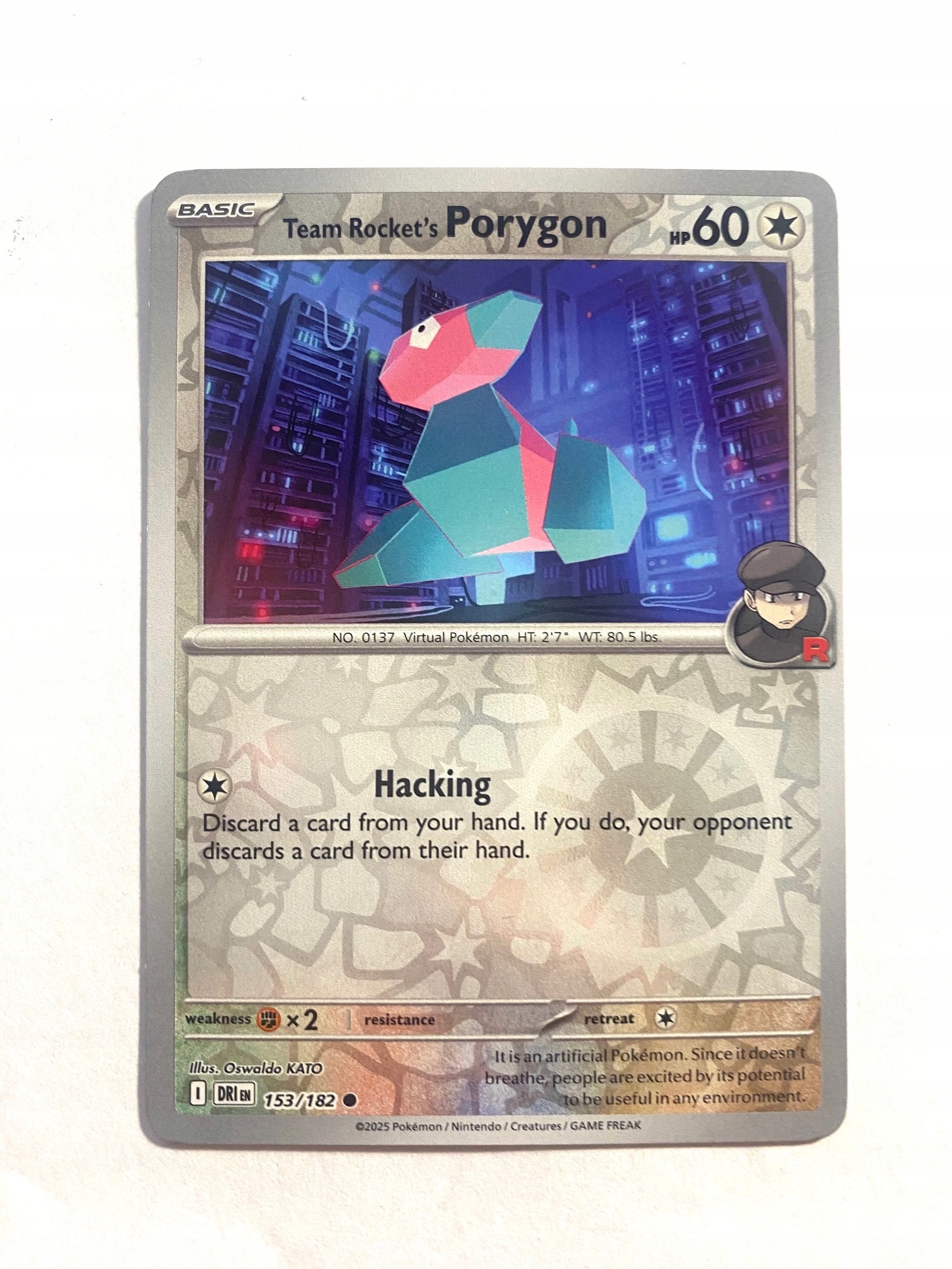Destined Rivals Reverse 153/182 Team Rocket's Porygon