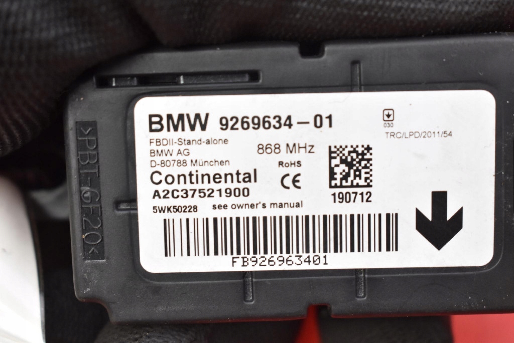 control unit module ALARMU 9269634-01 BMW F30 11-16