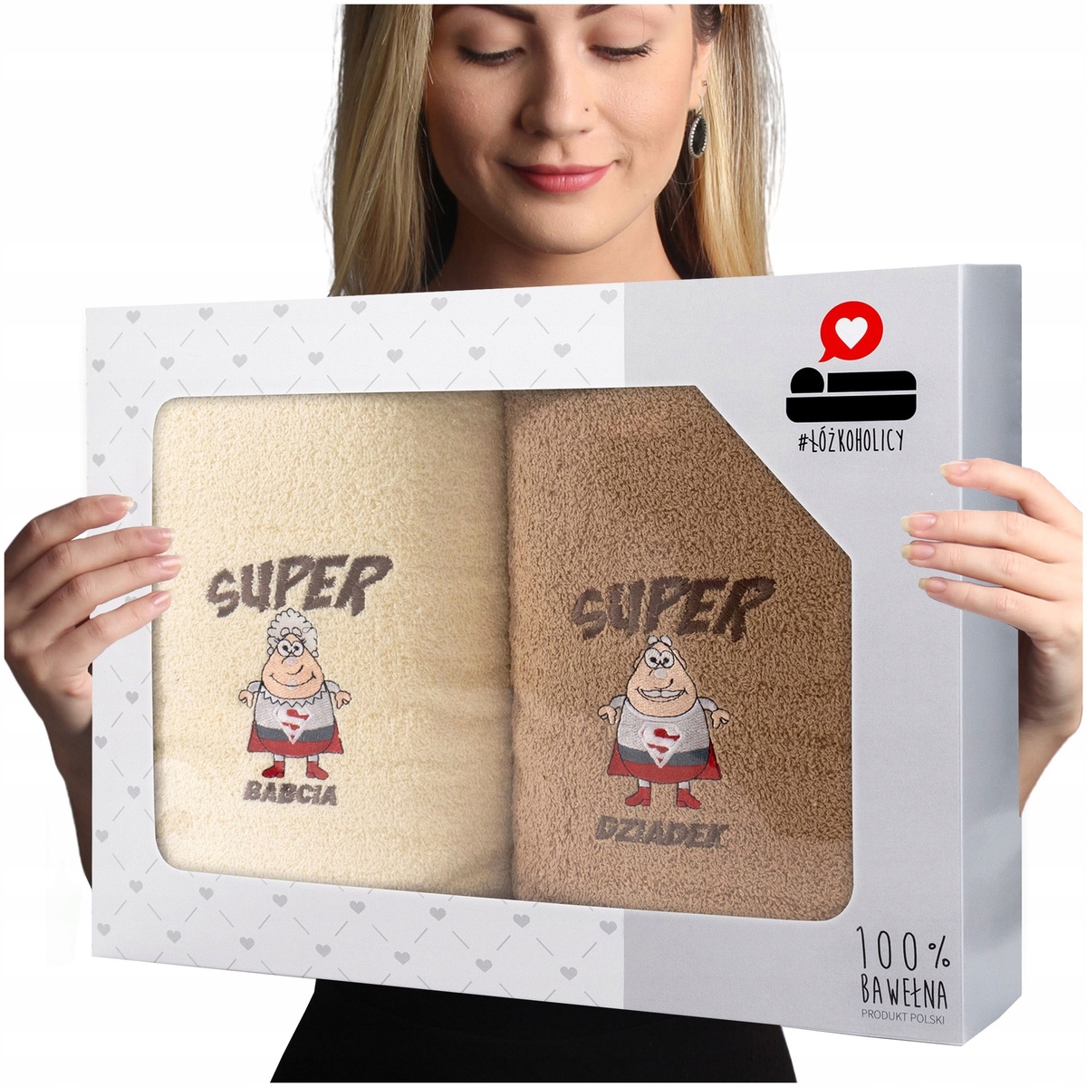 Sada froté osušek 2ks 70x140 Luba Den babičky a dědečka