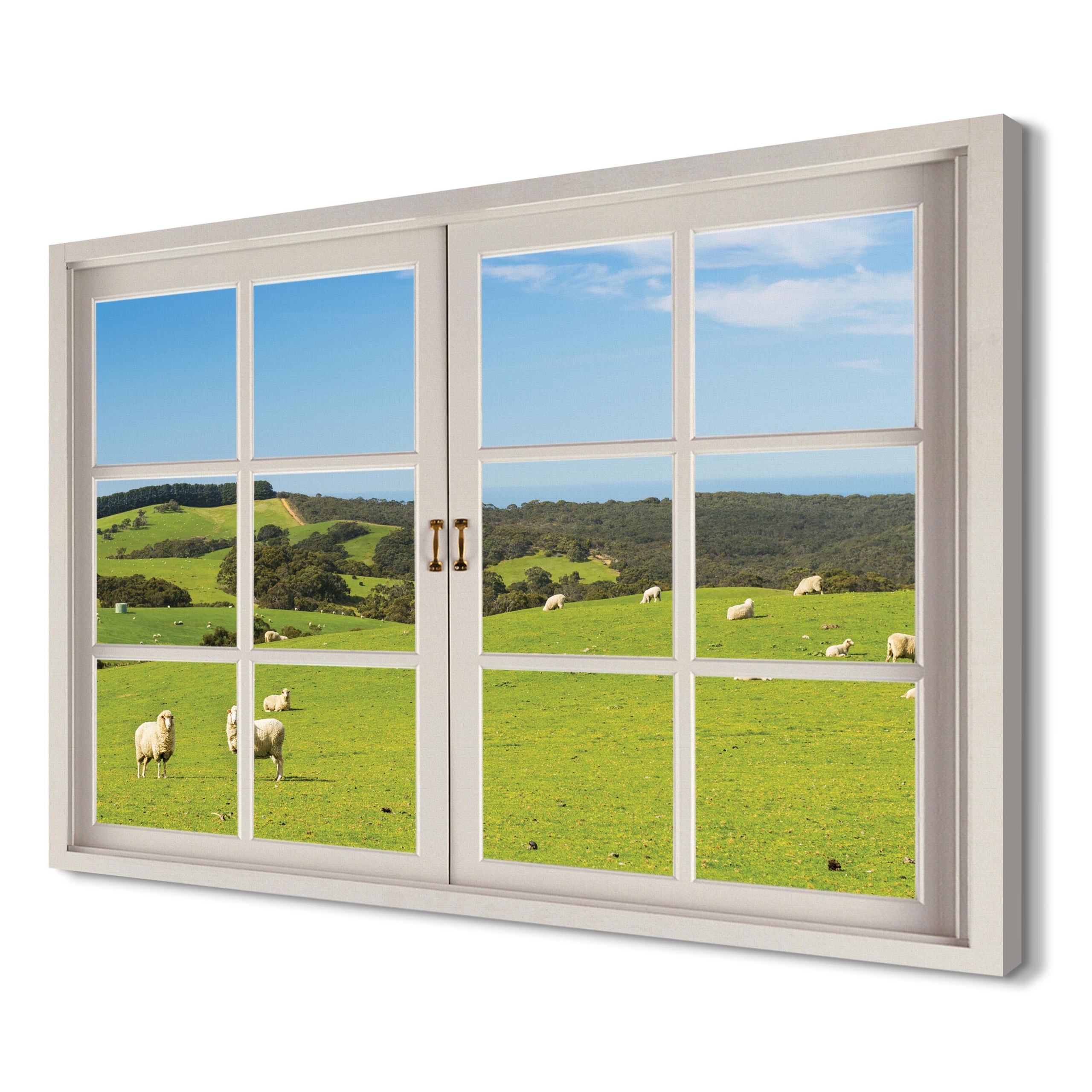 

Owce Pole do wnętrz 120x80 Fotoobraz na płótnie 3d