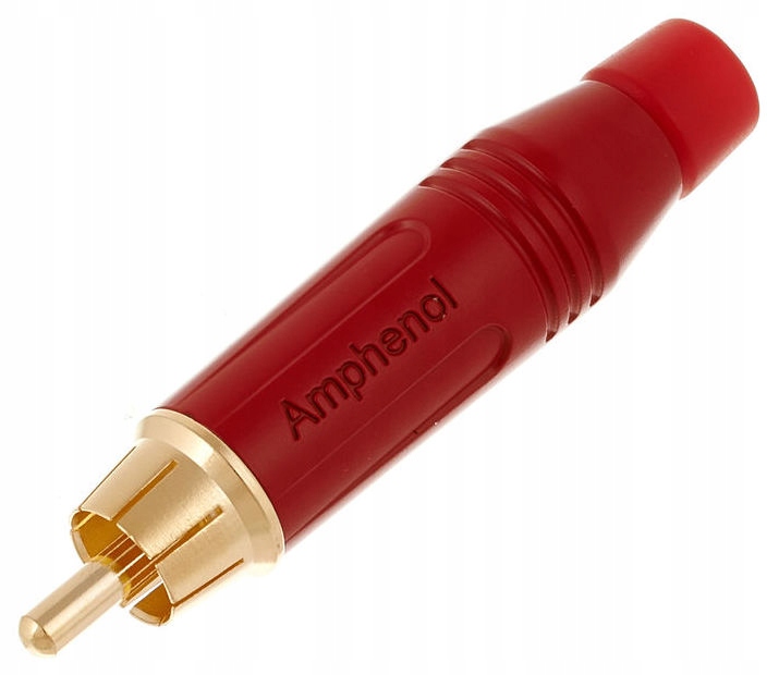 

Amphenol Wtyk Rca Cinch Metalowy Złocony Czerwony