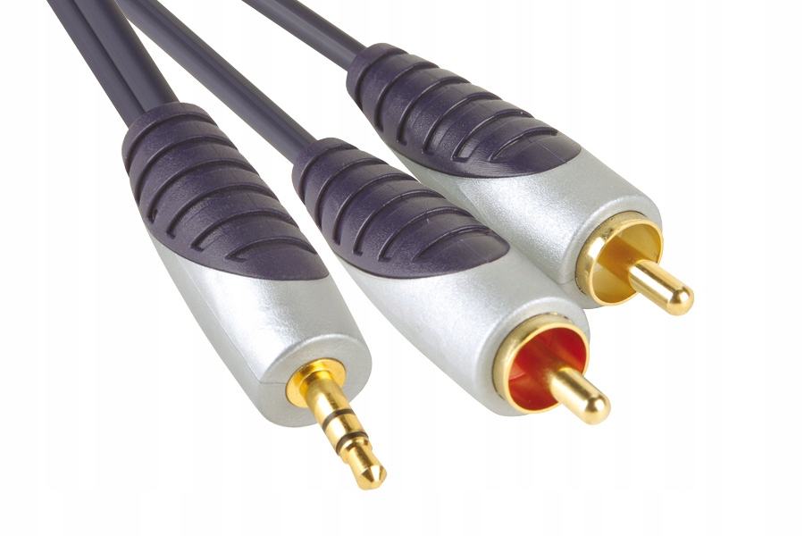 Bandridge Premium - przewód 3,5 mm/2x RCA 1m