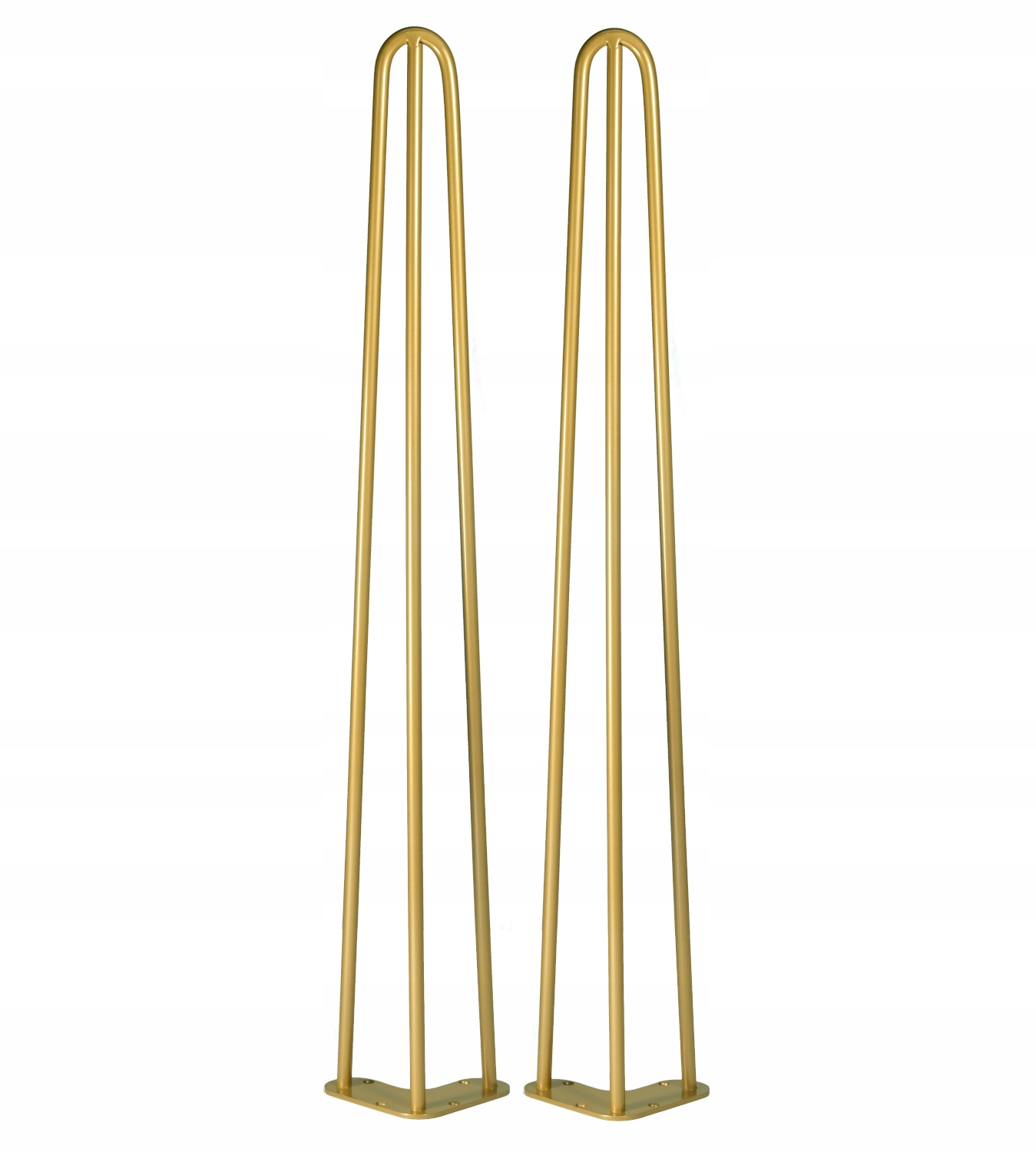 NOGA METALOWA HAIRPIN LEGS ZŁOTA 86 cm Maks. szerokość 10 cm